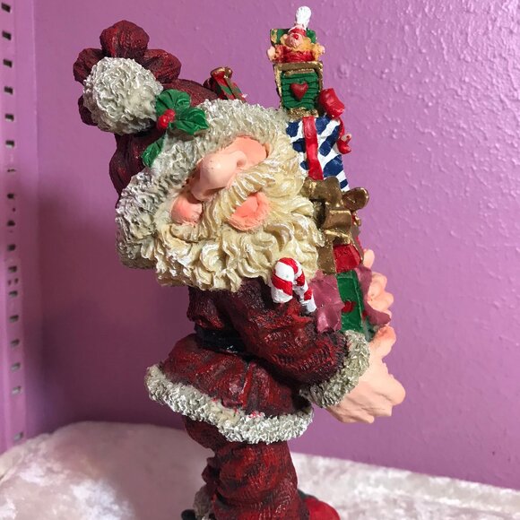 Vintage Other - Vintage Santa Claus Christmas Resin Figure Statue Display Xmas Holiday CH Gifts